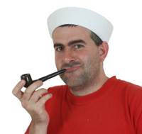 AG! GAG! GAG! Popeye the Sailor Man style pipe. Fancy dress tobacco smokers pipe