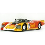 Highly detailed 1/43 Spark replica of the #17 Porsche 962C campaigned by Stuck Bell and Ludwig at