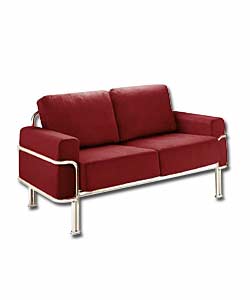 Portland 2 Seater Red Sofa