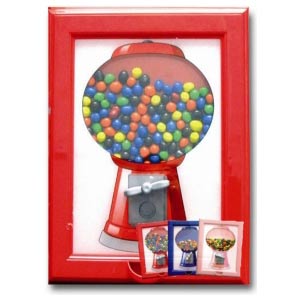 How neat is this candy sweet dispenser!  Secretly hide your desired sweets within this picture frame