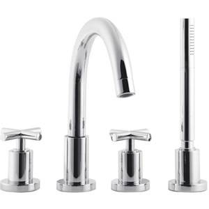 From our Premier bathroom taps range - The Premier 4 Tap Hole Deck Mounted Bath Shower Mixer with cr