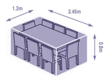 Unbranded Premium Large Rectangular Table Cover