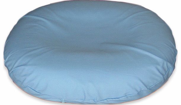 Ring-Shaped foam cushion. Washable cotton cover. Reduces pressure on coccyx. Alleviates coccydynia and lumbar pain. Relieves uncomfortable piles and prostate pain.