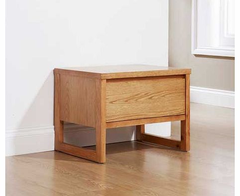 Unbranded Primrose 1 Drawer Bedside Cabinet - Oak Effect