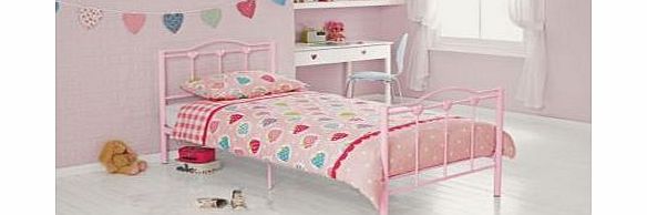 With a gorgeously girly pink colour scheme and heart detailing at the head and foot of the frame. the Princess single bed is the ideal option for your little girls room. Underneath the frame there is generous storage space for toys. shoes and other p