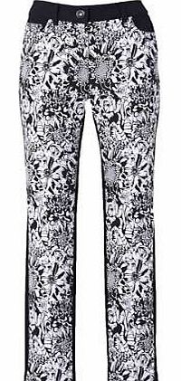 Experience the new illusion trend in these print and plain jeans. With print at the front and plain at the back and sides. These are a pair of jeans you cant live without this season! Jeans Features: Washable Jacquard: 57% Polyester, 40% Cotton, 3% E