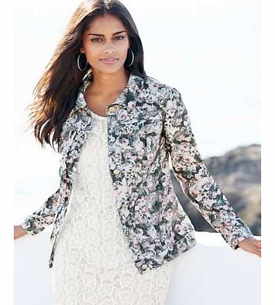 A great take on a classic western denim jacket, this print will make you stand out for all the right reasons. A dusky rose print that will add that style element to any outfit! Complete with buttons and contrast stitching detail to front. Jacket Feat