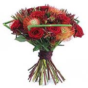 Protea and Rose Bouquet
