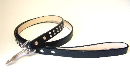 Pucci Couture 2 row diamante lead in black