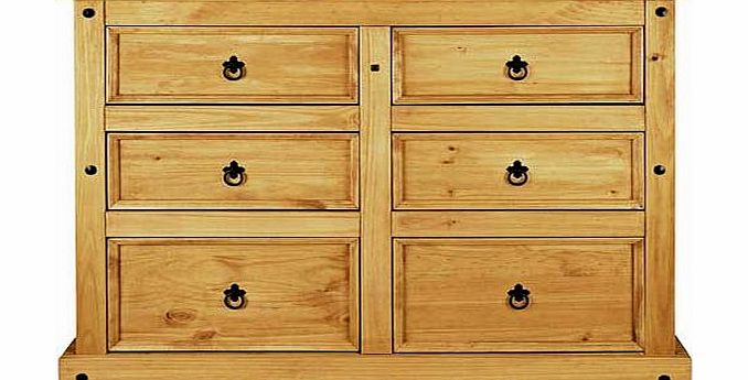 Unbranded Puerto Rico 6 Drawer Chest - Pine