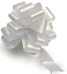 Pullbow - 1.25inch - Silver - Pack of 30