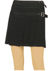 Punkish mini pleated skirt.