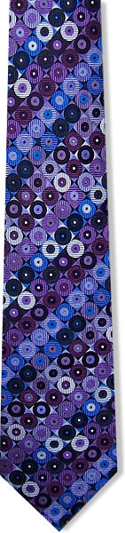 Purple Circles Tie