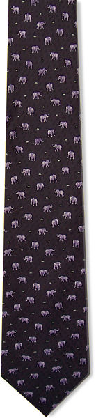Unbranded Purple Elephants Tie