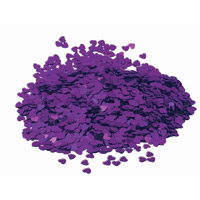 purple heart metallic confetti