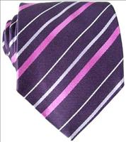 Unbranded Purple Pencil Stripe Tie by Babette Wasserman