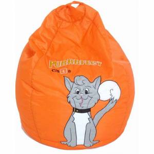 Unbranded Purrfect Cats bean bag - orange sit
