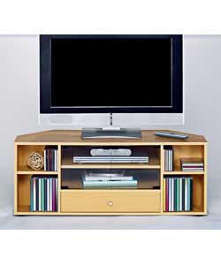 Overall size (H)43.2, (W)110, (D)40.3cm.Internal dimensions for TV/Satellite equipment x 2 (H)12.7, 