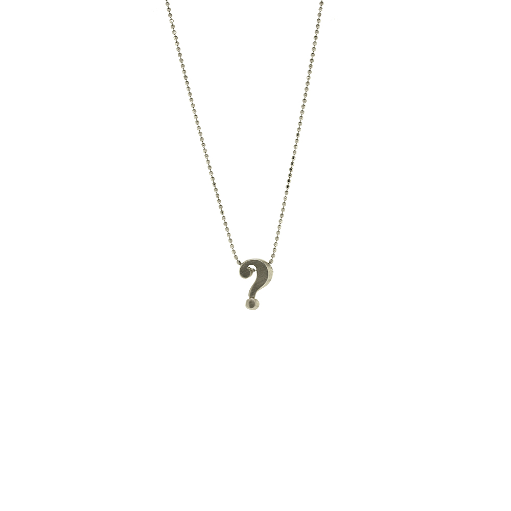 Unbranded Question Mark Pendant - Silver