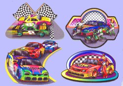 Racing car - 16inch - cutout - assorted