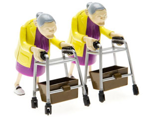 These feisty Racing Grannies are great to watch. The set comes with two Racing Grannies which just n