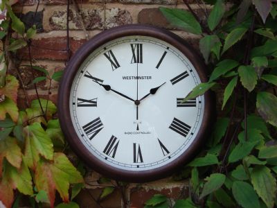 A clock to keep perfect time either in the garden or indoors. Radio controlled from a central point 