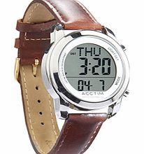 View accurate time, day and date at a glance, even when youre not wearing your reading glasses. The LCD display on this digital watch has clear, over-sized digits and picks up a daily signal from the UK atomic clock for accuracy to within one second