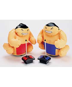 Set includes 2 sumo wrestlers.High performance radio controlled units, both hand held controllers wi
