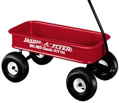Larger and deeper than previous wagons with large wide wheels that make it excellent for country