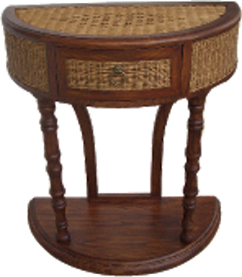 RATTAN CONSOLE TABLE