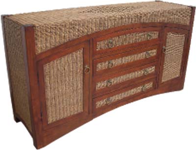 RATTAN LARGE SIDEBOARD