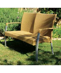 Rattan weave effect style with aluminium frame