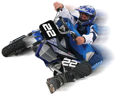 The Razor Dirt Rocket is a mini motocross electric bike with superb off-road performance! It has