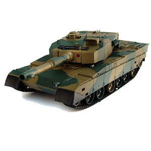 This RC Battle Tank TYPE 90 can soon be up and running after battery loading! And can carry on runni