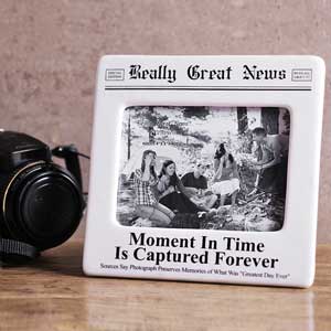 Unbranded Really Great News Moment in Time Photo Frame