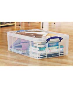 50 litre box is ideal for general purpose household storage and may also be ideal for underbed stora