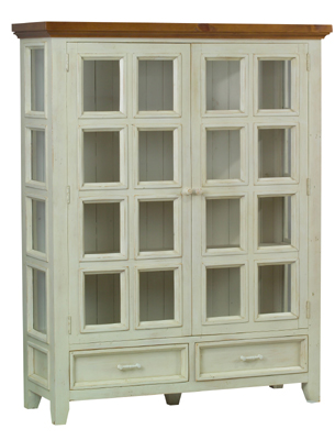 RECLAIMED TIMBER DISPLAY CABINET