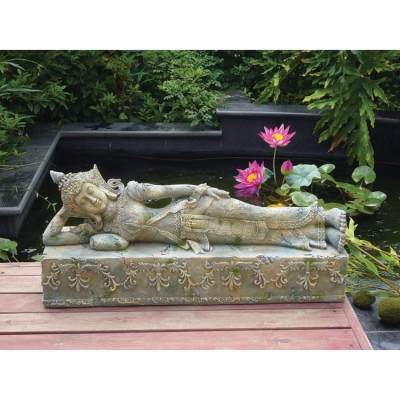 Unbranded Reclining Buddha Garden Sculpture