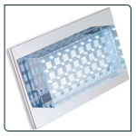 LED mains voltage crystal glass recessed light with Integrated LED driver