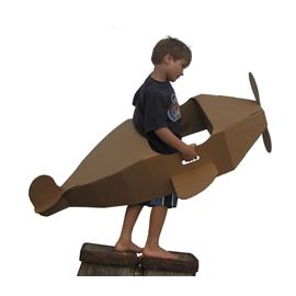 Unbranded Recycled Cardboard Aeroplane