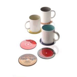 What better accompaniment to your recycled Vinyl Record Bowl, and Beer Bottle Goblets than a set of 