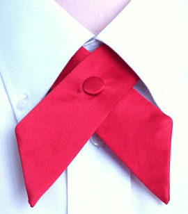 Unbranded Red Crossover Bow Tie