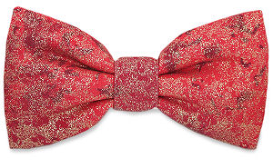 Unbranded Red Glitter Bow Tie
