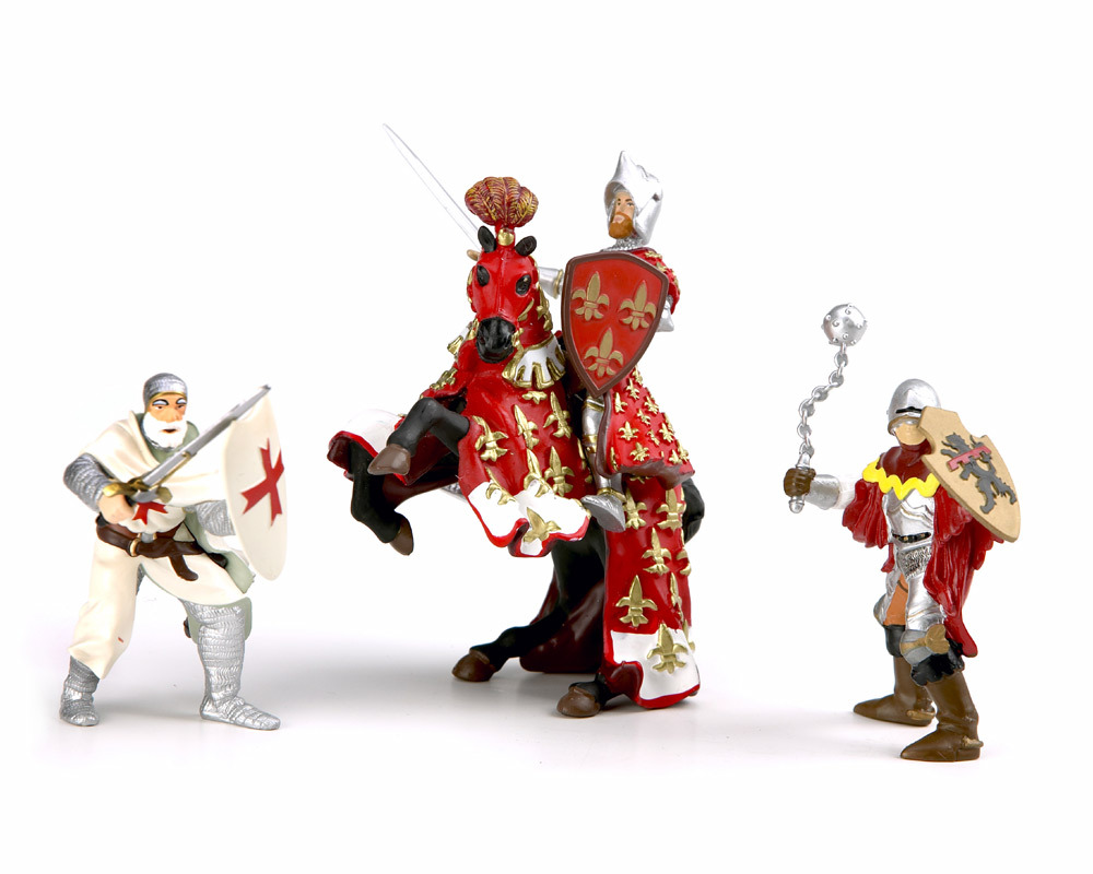 Five chivalrous knights of the realm, sworn to protect and defend the castle. Very good quality plas