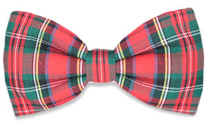 Unbranded Red Tartan Bow Tie