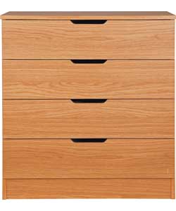 Unbranded Reese 4 Drawer Chest - Oak