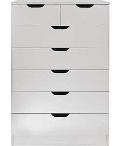 Unbranded Reese 5   2 Drawer Chest - White
