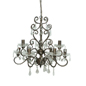 * 9 light chandelier * Steel with glass detail