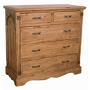 Regency Pine 5 drawer chest furniture