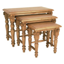 Regency Pine nest table of tables furniture